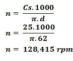 Putaran Mesin Bubut Dapat Dihitung Dengan Rumus